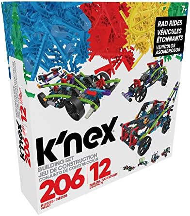 Juego de construcción K'NEX Rad Rides 206 piezas - STEM Learning Kit