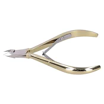 キューティクルトリマー キューティクルカッター ニッパークリッパー プロのダブルフォークキューティクルニッパー研ぎキューティクル