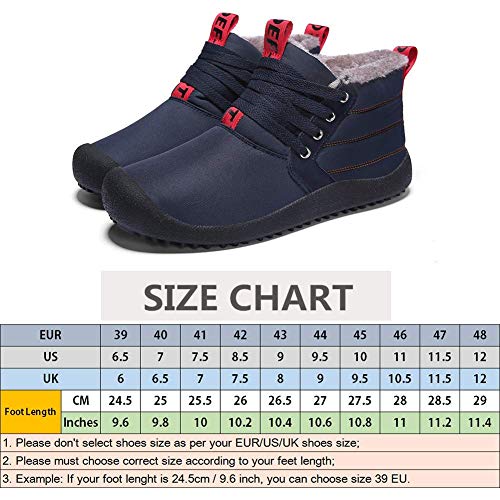 Stivaletti Caviglia Uomo Stivali da Neve Outdoor