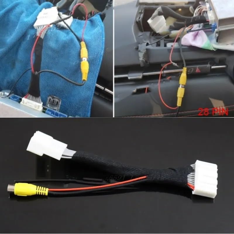 Caméra de recul Mazda 2 Demio DJ 2014-2023 HD avec câble adaptateur 28 broches