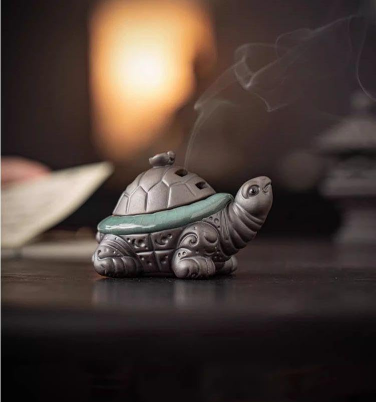 Amazon|香炉 陶磁器 亀香炉 禅意 茶台 香炉 茶道香を薫る 置物|仏壇 Amazon|香炉 陶磁器 亀香炉 禅意 茶台 香炉 茶道香を薫る 置物|仏壇