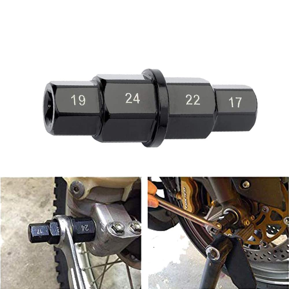 Attrezzo per Asse Esagonale Moto 17mm 19mm 22mm 24mm Adattatore per Presa Mandrino