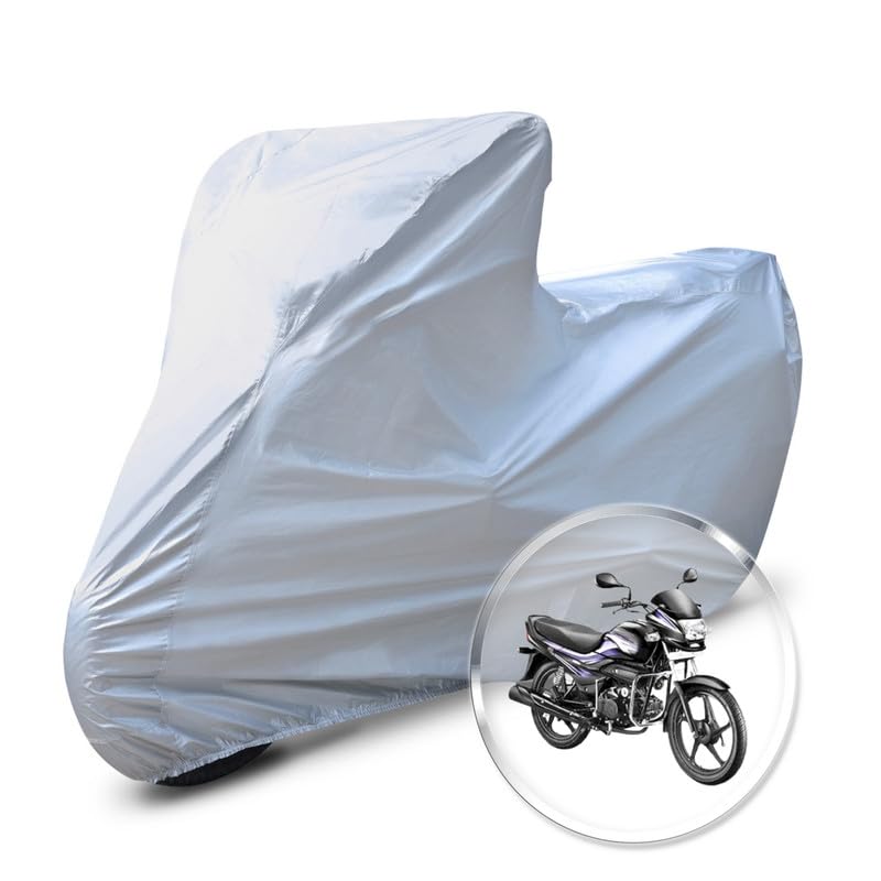Image of Neodrift 'CrystalMax' Bike Cover for Hero Super Splendor (All-Weather Motorcycle Protection, Water & UV Resistant, Dustproof, Windproof).
