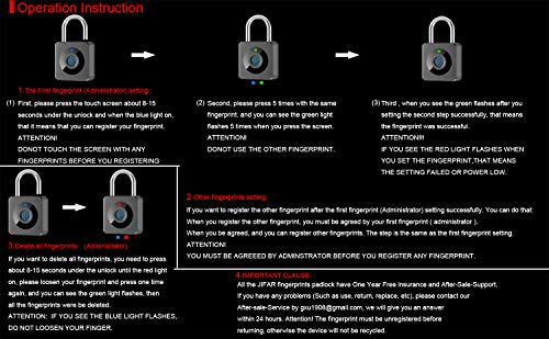 Fingerprint-Lock-Smart-Waterproof-Fingerprint-Padlock-Ideal-for-Gym-Luggage-Backpack-Employee-Locker-Bike-Suitcase-Fence-Hasp-and-Storage-Back-to-School-Supplies