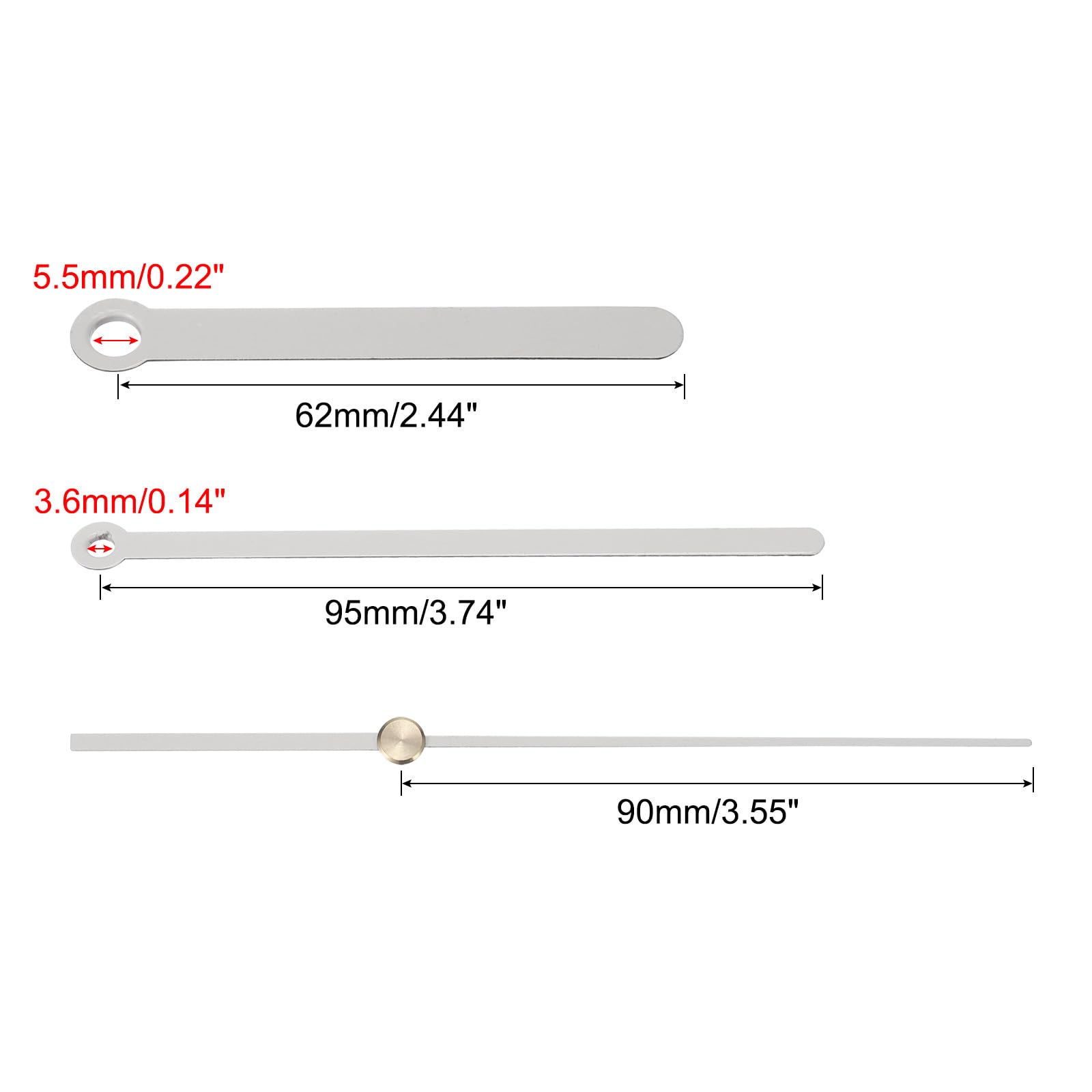 PATIKIL Replacement Clock Hands Kit - Image 2