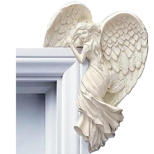 Estatua decorativa de ángel para marco de puerta
