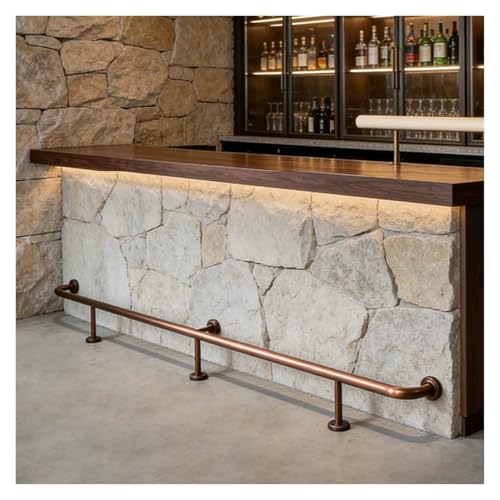Repose-pieds de bar or rose 220 cm pour des soirées conviviales