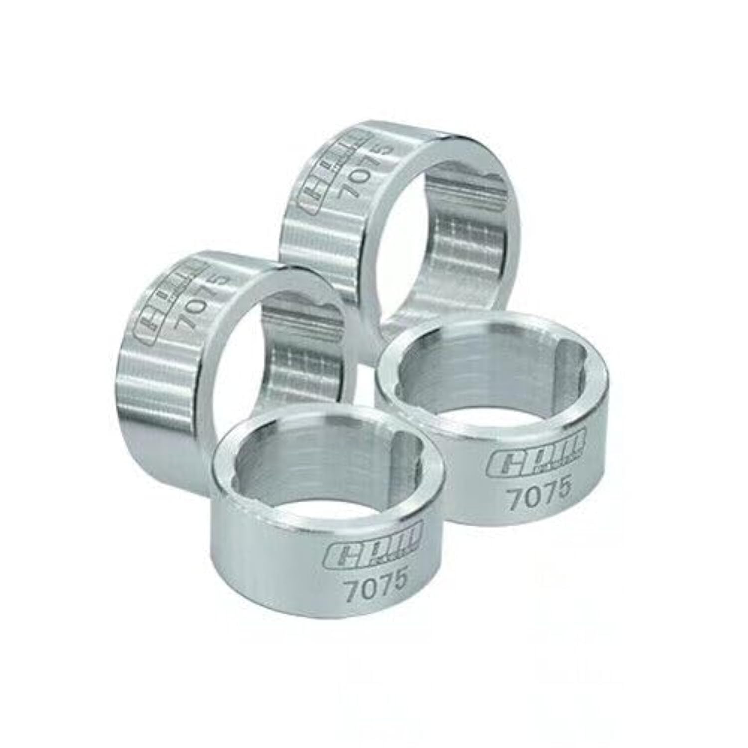 XBERSTAR for TRAXXAS 1/6 4WD XRT 1/5 X-MAXX 6S 8S RC 4PCS Aluminum Joint Cup Reinforced Ring (silver)
