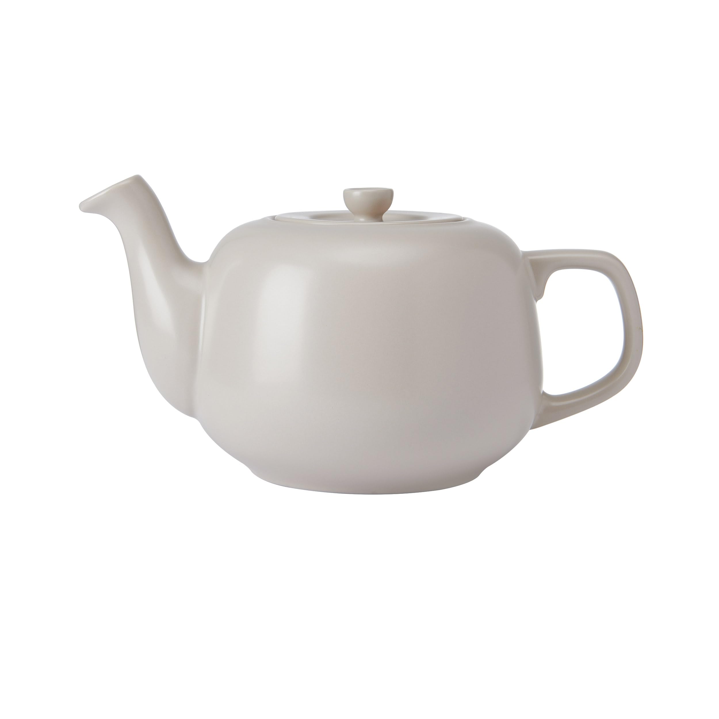 La Cafetière Teiera classica in colore beige/crema, teiera tradizionale con manico comodo e beccuccio antigoccia, per 4 tazze adatta per bustine di tè, facile da pulire, 1,2 l