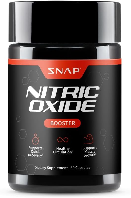 Snap Supplements Nitric Oxide with L-Arginine, 60 Vegetarian Capsules