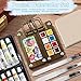 Mini Watercolor Paint Set, Travel Paint kit, Pocket Watercolor Set with Paint, Brush, Sketchbook & Copper Clip, Watercolor Travel Kit for Beginners, Artists & Painting Enthusiasts