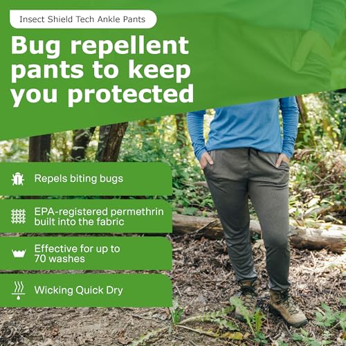 Women's Tech Ankle Pants - Casual Knit Pants with Built-in Permethrin Tick, Mosquito & Biting Insect Protection2