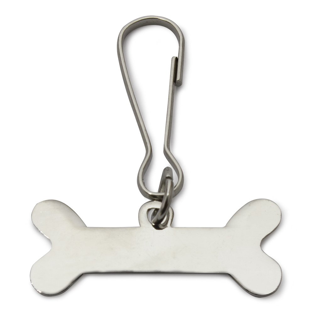 ARQUIVET Chapa metálica para Perros en Forma de Hueso - 3,5 x 1 cm - Placa para Grabar el Nombre de tu Perro - Chapa para Personalizar - Accesorios caninos