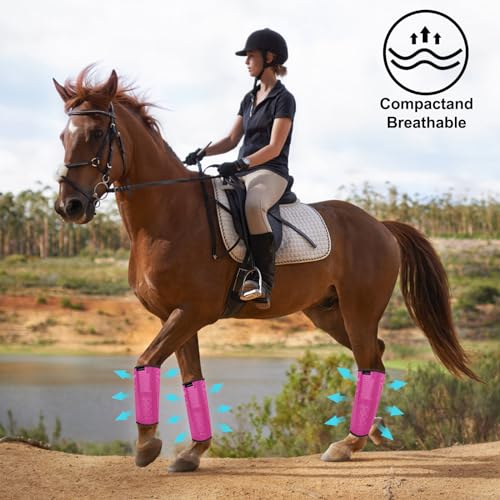 Foxlvda FOX-H01 Horse Fly Boots, Adjustable Fly Boots thumb #2