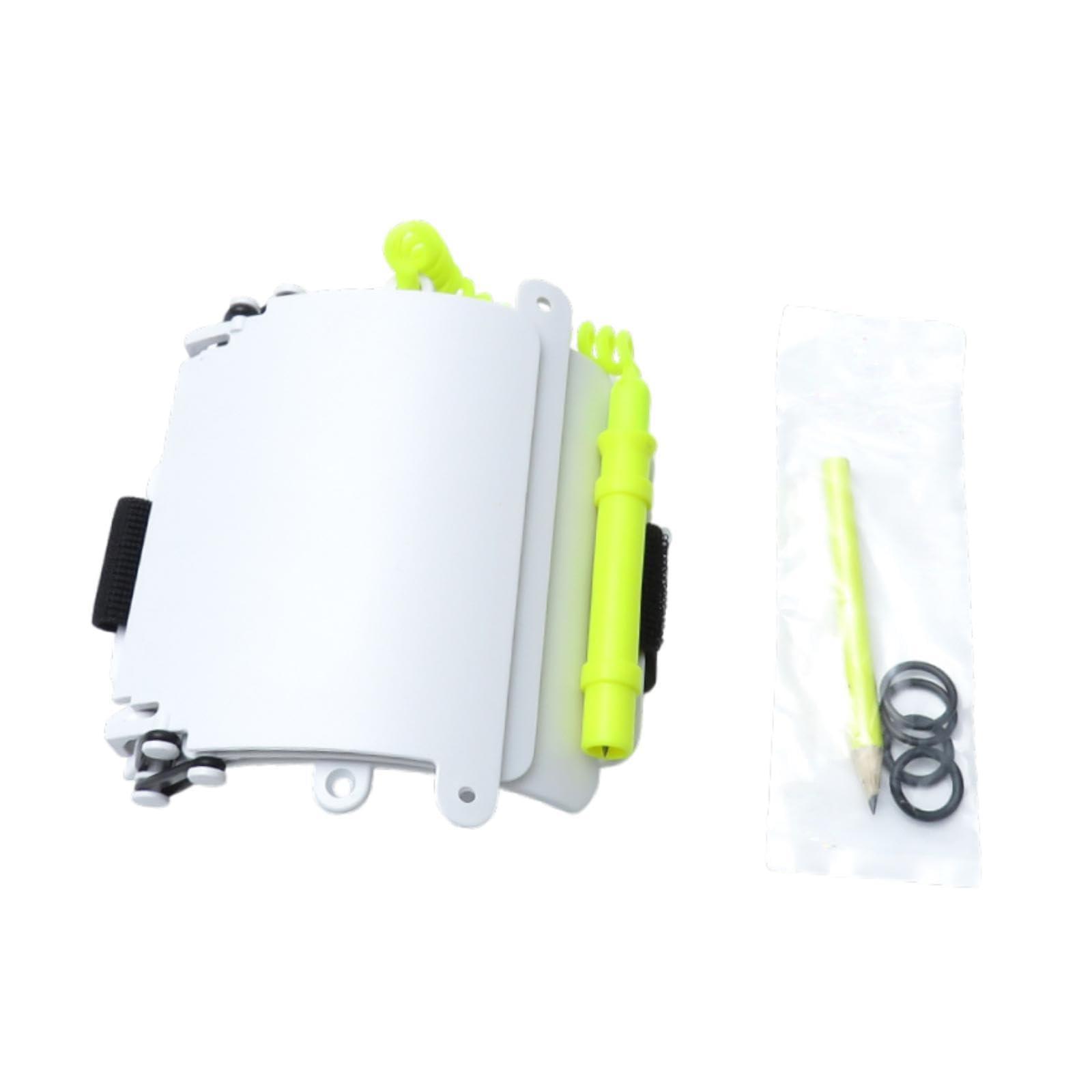 kowaku Scuba Diving 3 Panels Wrist Writing Dive with Pencil, Underwater Writing