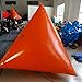 Inflatabe Commercial Grade PVC Swimming Water Barrier Racing Marker Pyramid Buoy (Size: Medium - 4x3ft.)