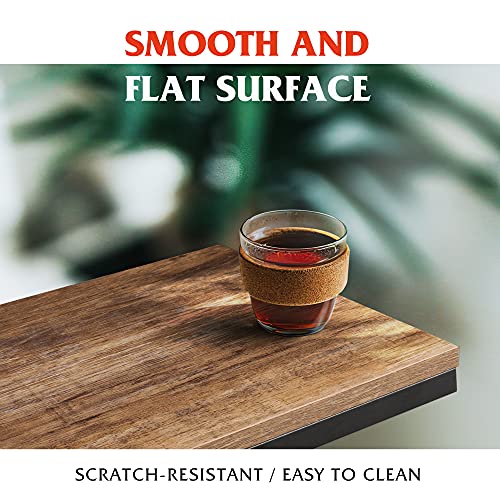 Wlive Side Table Set Of 2, C Shaped End Table For Couch, Sofa And Bed, Large Desktop C Table For Living Room, Bedroom, Brown And Black #TOP4