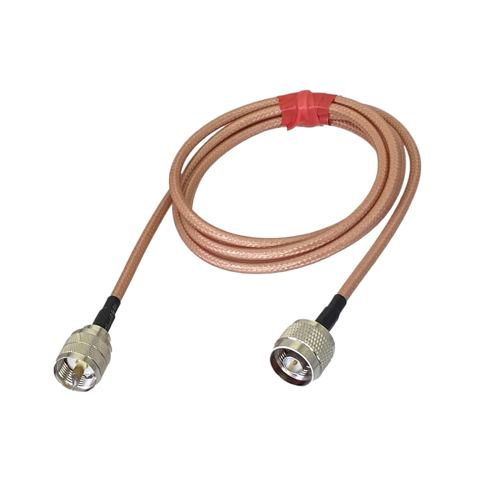 RG 142 N Spina Maschio a UH F PL 259 Connettore A Crimpare Terminale Dritto RF Jumper Cavo a spirale 50ohm 6 pollici ~ 10M | 1.5M
