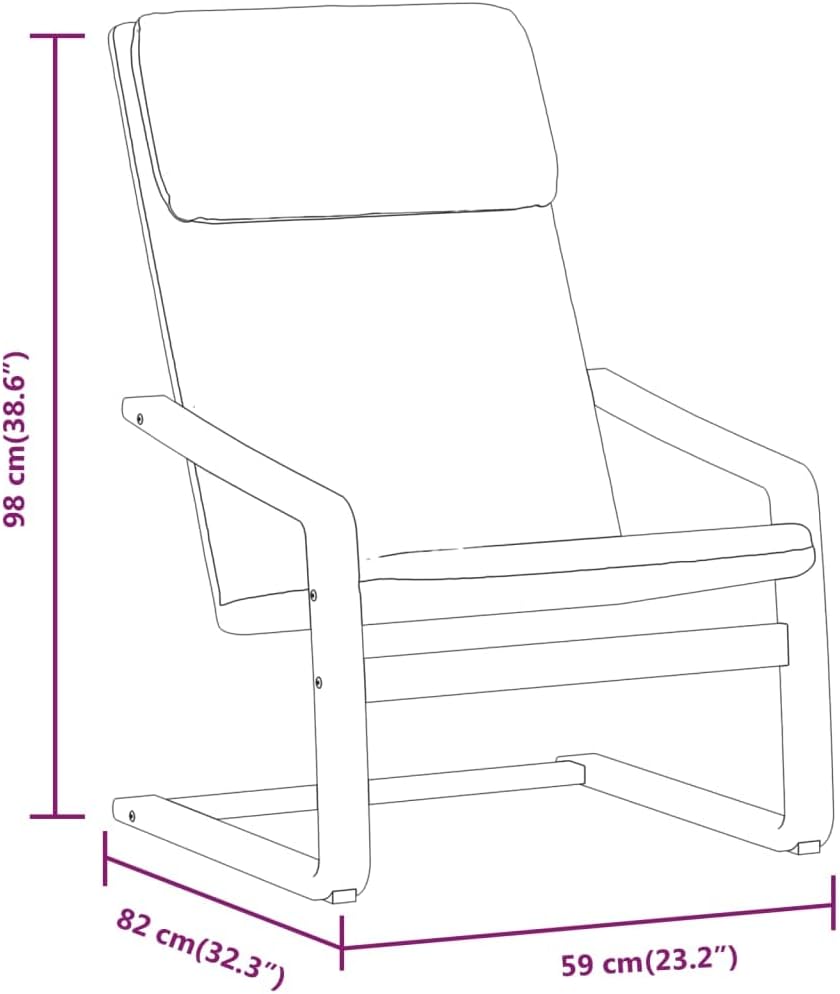 vidaXL Chair, Accent Armchair with Ottoman, Living Room Chair with Footrest, Lounge Chair with Wooden Frame for Living Room Bedroom, Dark Gray Fabric