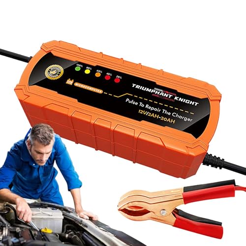 Smart Car Battery Charger, 12V Pulse Repair Charger, 5.51x2.