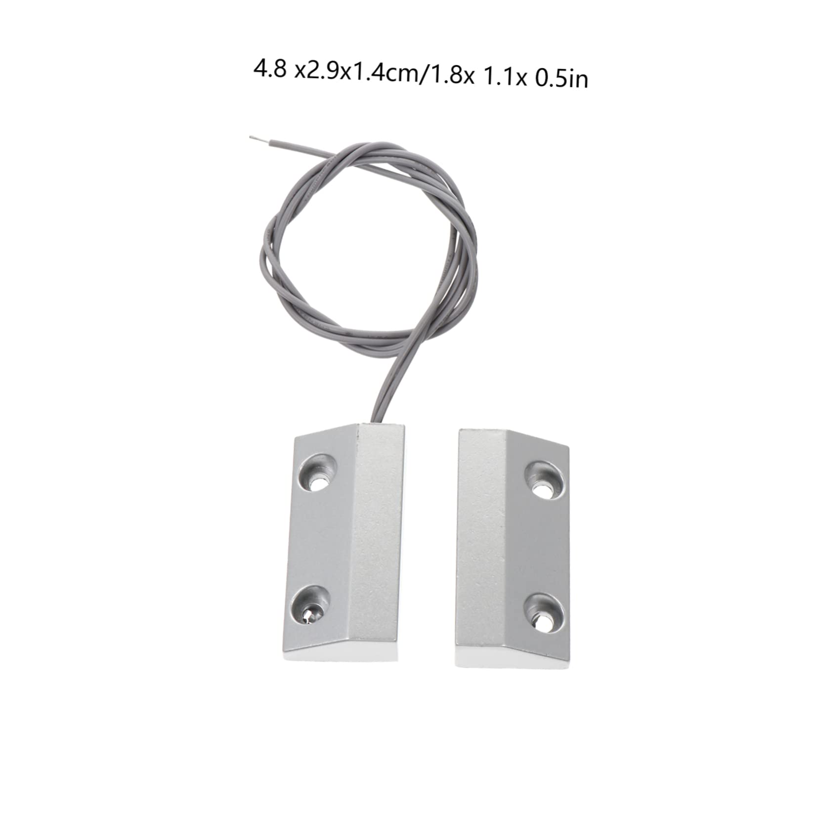 3ensembles Alarme De Porte Magnétique à Capteur Dispositif De Sécurité Alliage De Zinc pour Et Fenêtres pour Garages Et Entrepôts