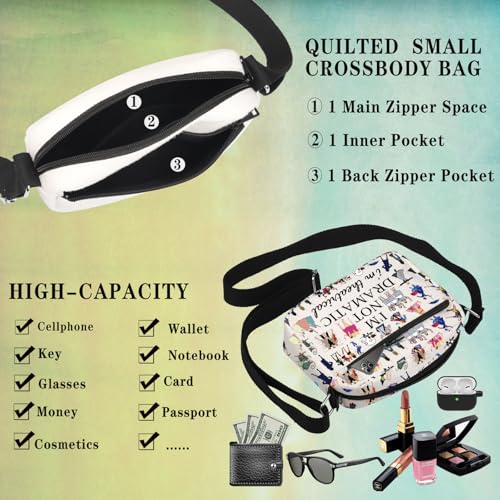 Musical Inspired Gift Theatre Travel Bag I'm Not Dramatic I'm Theatrical Musical Theatre Gift Musical Crossbody Bag4