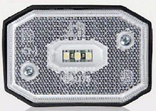 Friso Światła ograniczające LED, białe, 2 sztuki, światła obrysowe boczne, do samochodów osobowych, przyczep kempingowych, przyczep kempingowych, pojazdów użytkowych, przyczep