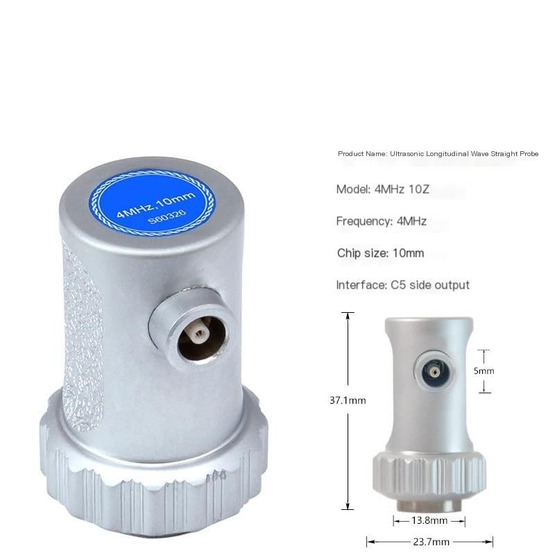 Ultrasonic Probe 4MHz10N ultrasonic Single Crystal Straight Probe Longitudinal Wave Steel Plate Flaw Detection(1)