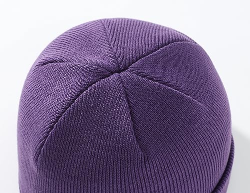 Image of Home Prefer Mens Winter Hats Acrylic Knit Cuff Beanie Cap Warm Womens Beanie Hat