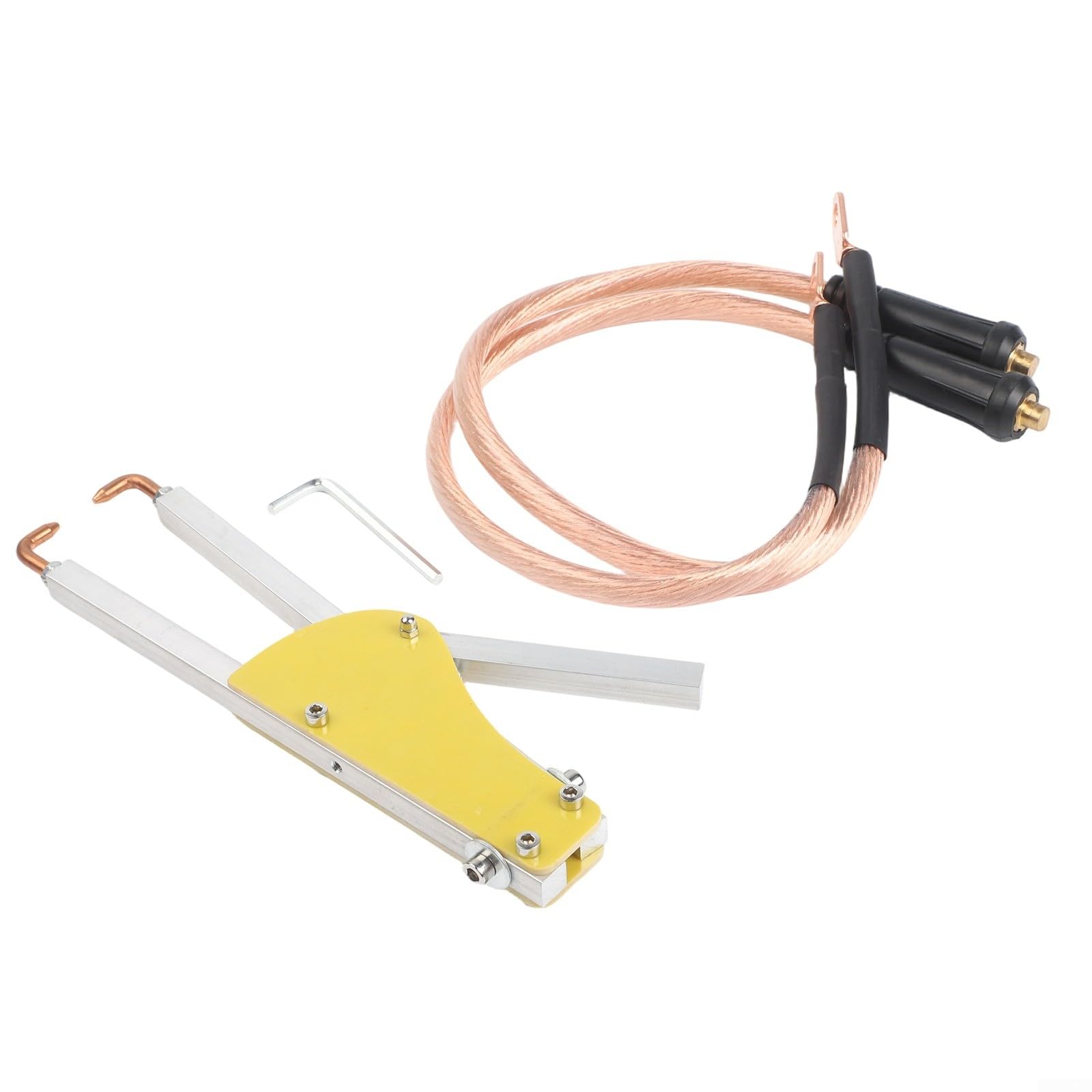 Pinza Saldatrice a Punti Portatile con Impugnatura Ergonomica Regolabile per Pressione per Riparazione Lamiera, Lunghezza 123 mm, Accessori per Saldatrice Elettrica