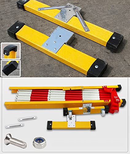 Barrière de sécurité extensible jaune | Garde-corps mobile FRP - 5