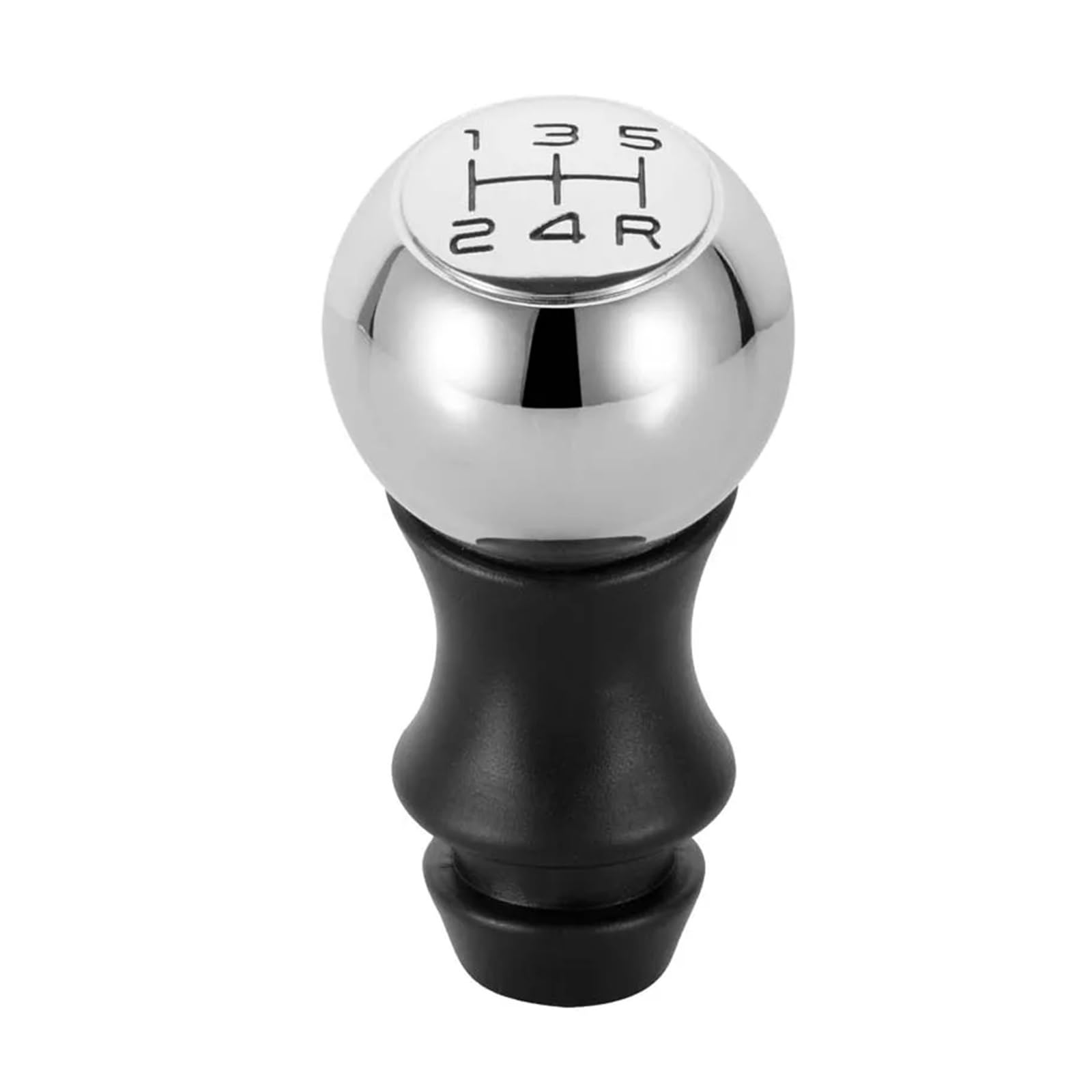 Wxssh Chrome Black Font 5 For Speed Alloy Mt Gear Shift Knob Car Accsesories For Peugeot For Citroen Car Gear Stick Knobs