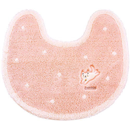 オカ(OKA) トイレマット ピンク 約60cm×67cm キャットマ6 (ネコ 猫)