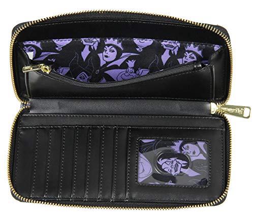 Loungefly Disney Villains Allover Print Zip Around Wallet2