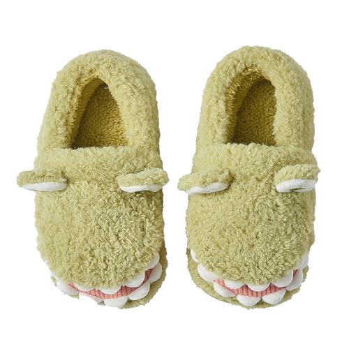Cartoon Dinosaurs Slippers for Women Men Cute Funny 3D Cartoon Slipper Warm Fuzzy Winter House Shoes Sandals4