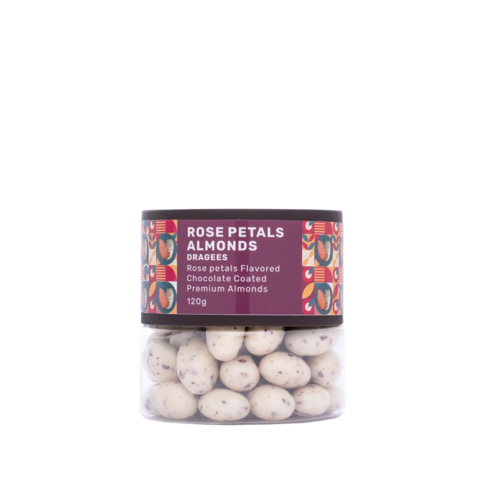 Oracle nuts and berry - Choco Rose Petals Almonds(120g) | Rose Petals Flavored Chocolate Coated Premium Almonds Dragees | Healthy Crunchy Badam Nuts Snacks | Gourmet Chocolate Gift (B0DG313GND) Amazon Price History, Amazon Price Tracker