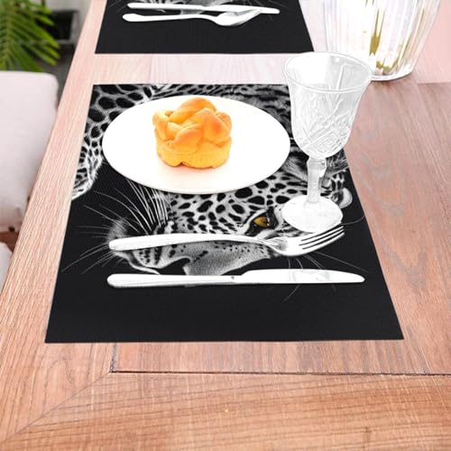 Sets de table antidérapants PVC léopard : finissez-en avec les taches de gras