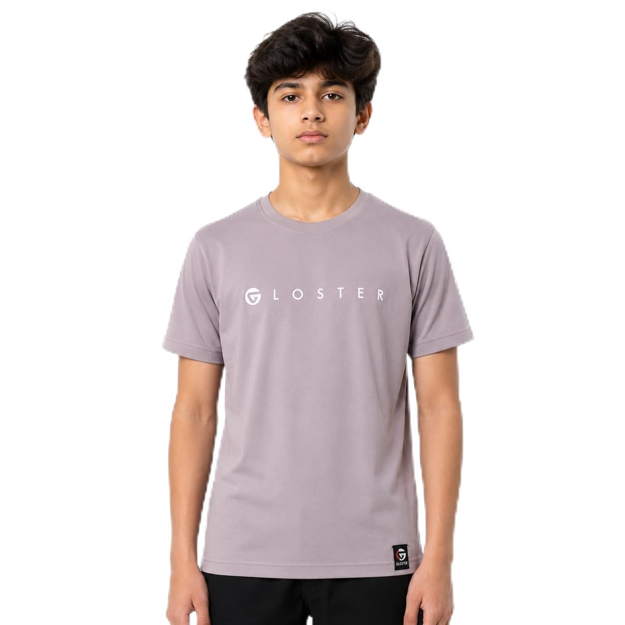 Gloster Kids Casual T-Shirt for Boys| Cotton Polyester Blend Lightweight Quick Dry Sports Tee | Comfortable Stylish Activewear Top for Play & Outdoor Activities-image-34