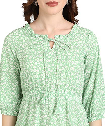 Image of AHANA Printed Crepe Maxi Dress