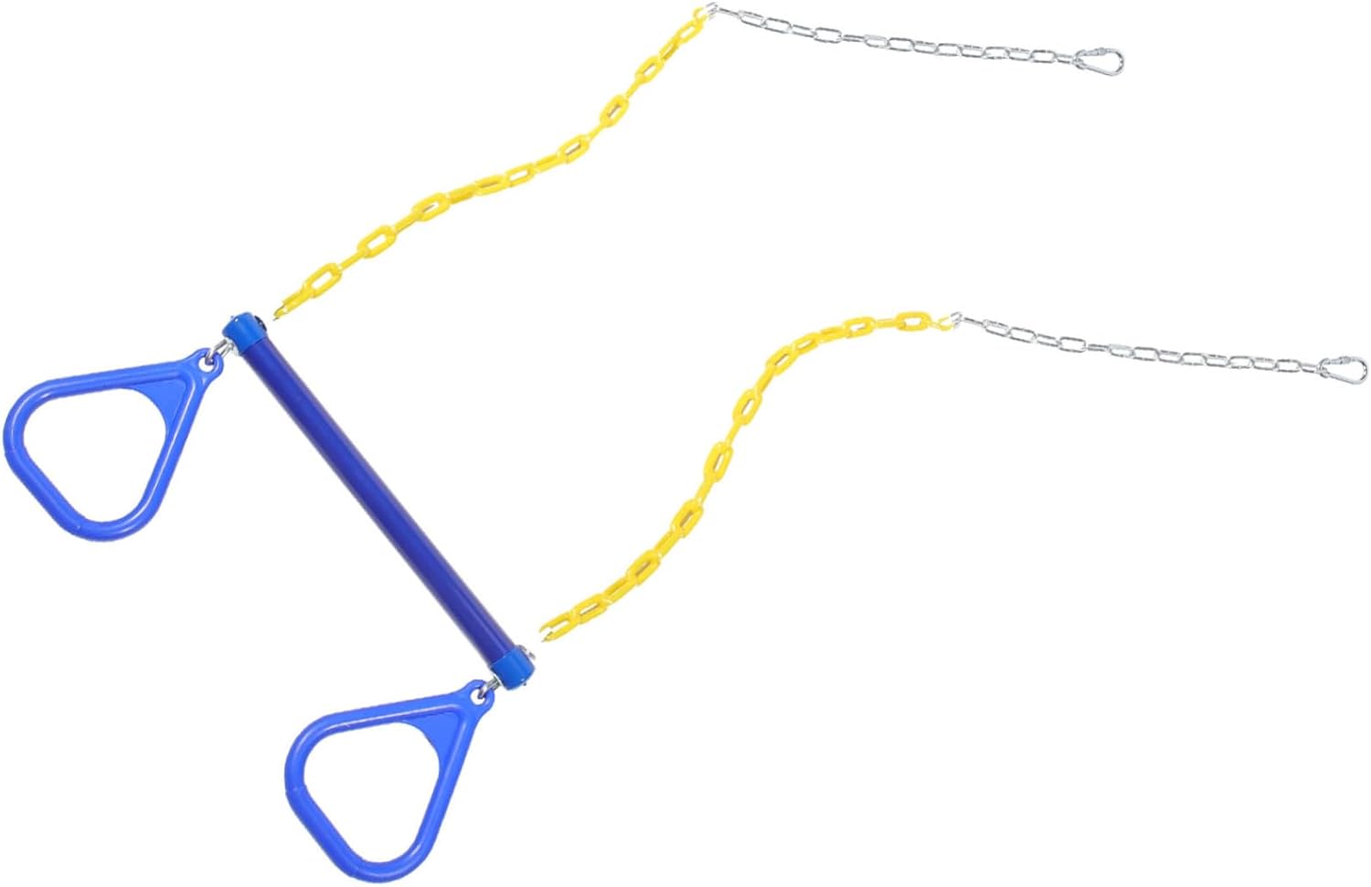 VICASKY Kids Fitness Rings Swing Orange Plastic Gymnastic Hanging Rings Adjustable Exercise Equipment for Boys and Girls for Physical Activity