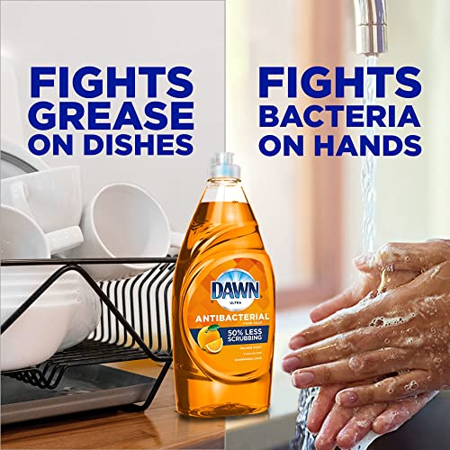 Image of Dawn Ultra Antibacterial Dishwashing Liquid Dish Soap, 38 Oz, Orange Scent