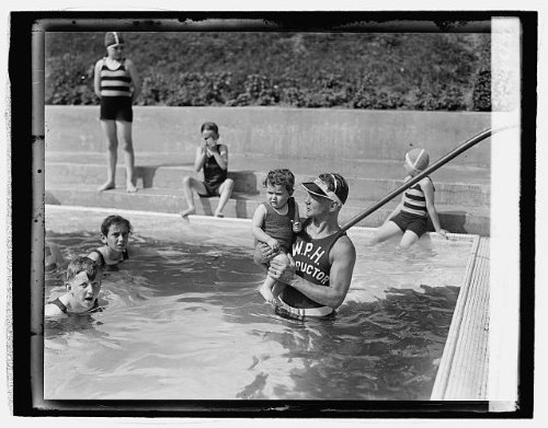 Photo: Andy Bowen & Yvette Sperling,Swimming Pool,Bathing Suits,Summer Fun,1927