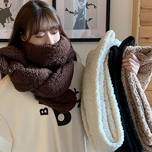 Winter Warm Long Scarf for Women, Thick Plush Scarf Knit for Women2