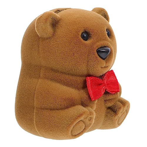 ROMISBABA Caja De Anillos De De Terciopelo Joyero De Boda y Fiestas Cajita Joyas Protectora