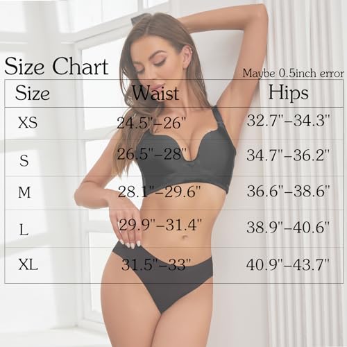 Image of OJCNBV Seamless Underwear for Women No Show Panties Invisibles Briefs Soft Stretch Bikini Underwears 6 Pack