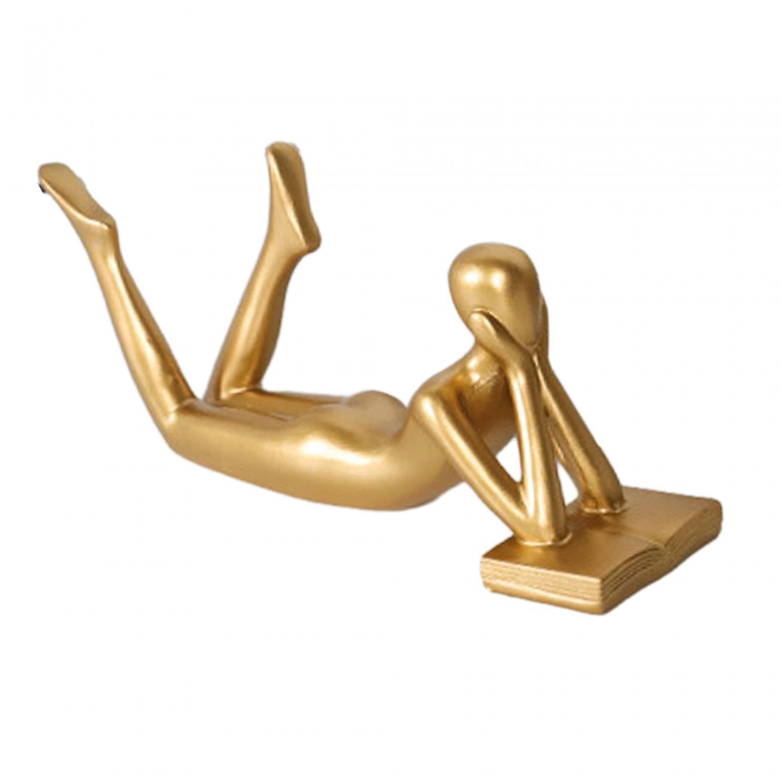 CYDZSRA Crafted Abstract Thinker Statue Unique Stylish Resin Figurine Eye Catching Decor Piece Home Of Office Displays Table Bookshelf Collection Modern Nordic Figurine
