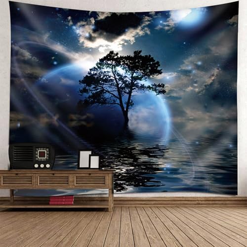 Tenture fantastique 130x150cm RDSGYZ aux couleurs vibrantes pour habiller un mur blanc
