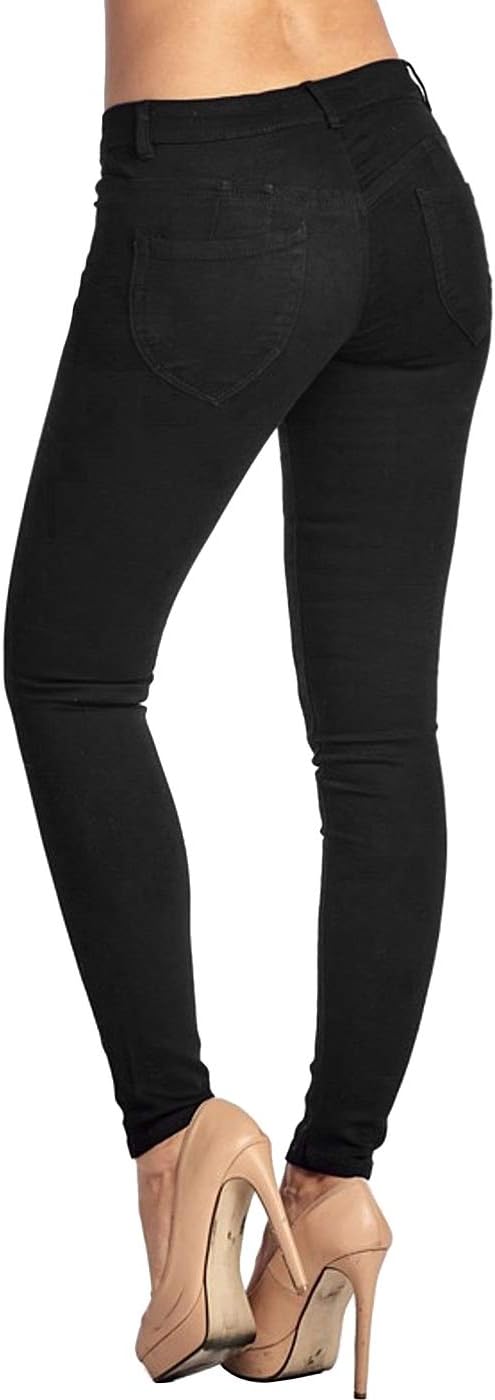 Women's Super Stretch Flexible Fit 5 Pocket Mid Rise Bermuda Pants - Image 6