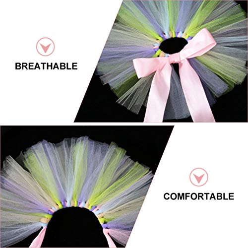 ULTECHNOVO Tule Tutu para Cães Gatos Flor Tutu Saia de Gaze Com Voltar Bow Pet Roupas de Vestuário p