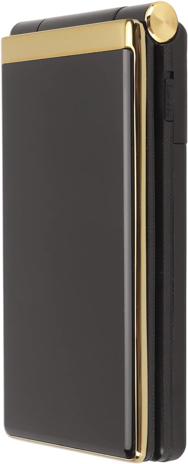 Jectse Flip Phone, Unlocked Cell Phone Big Phone with SOS, Flashlight, High Volume, 2G Phone Flip Cell Phone Mobile Phone for Senior Elderly (Gold)